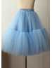 Sky Blue Tulle Short Tutu Skirt